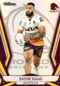 2023 NRL Traders Titanium - Pearl Special #PS007 Payne Haas Front